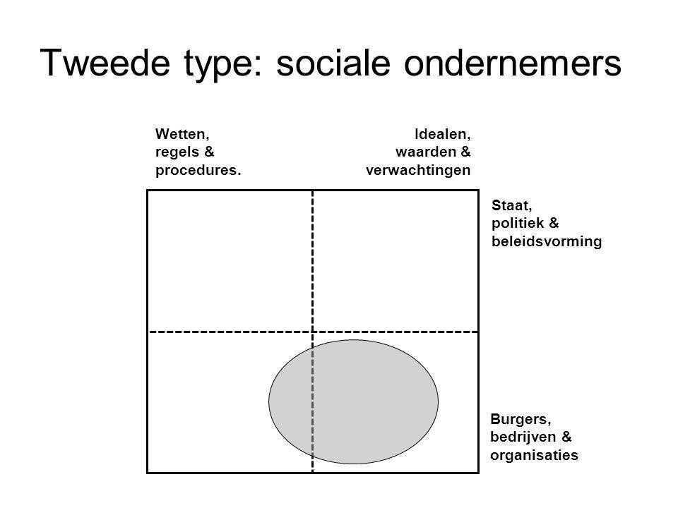 Tweede type: sociale ondernemers