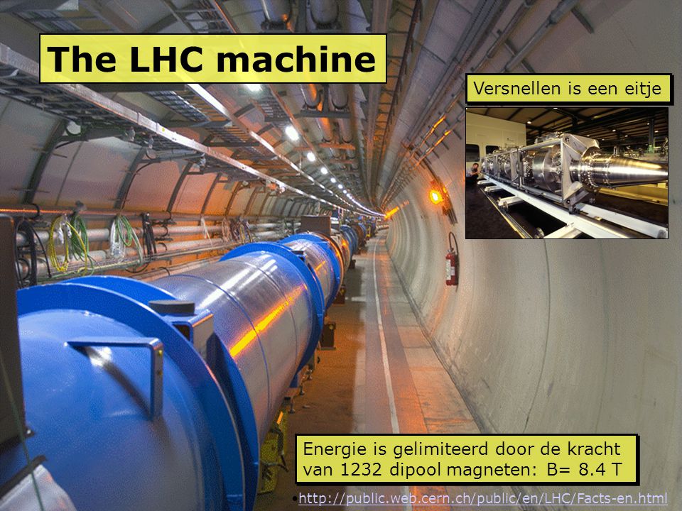 The LHC machine Versnellen is een eitje