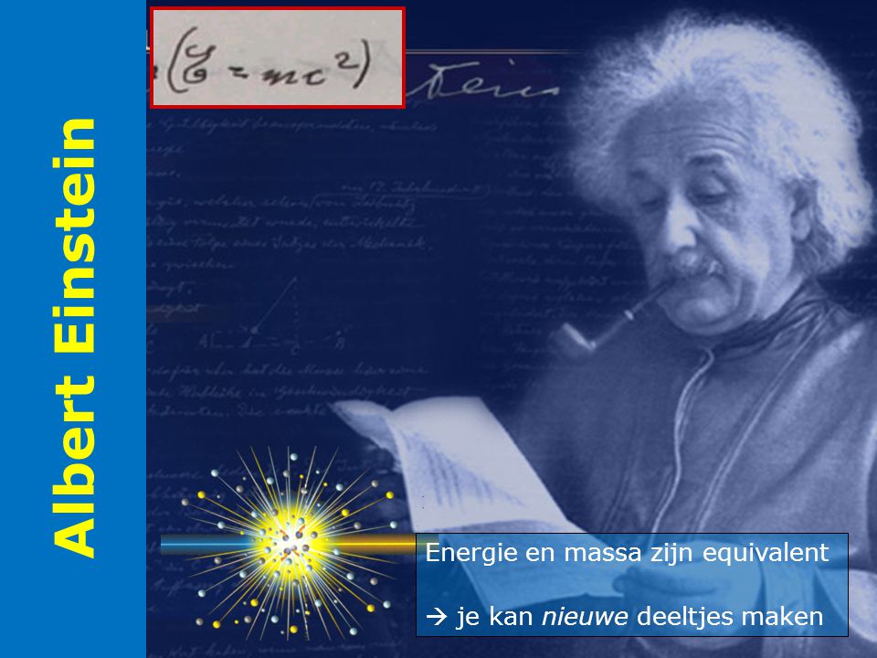 Albert Einstein Energie en massa zijn equivalent