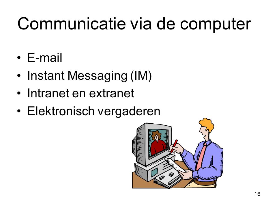 Communicatie via de computer