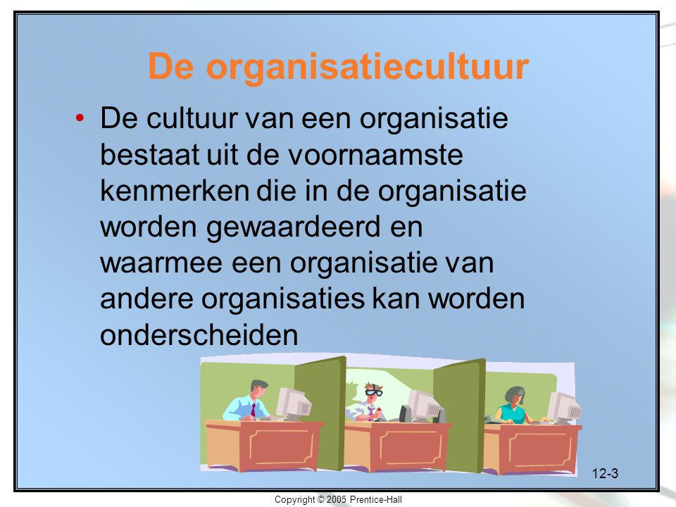 De organisatiecultuur