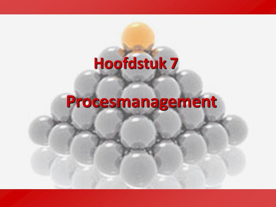 Hoofdstuk 7 Procesmanagement