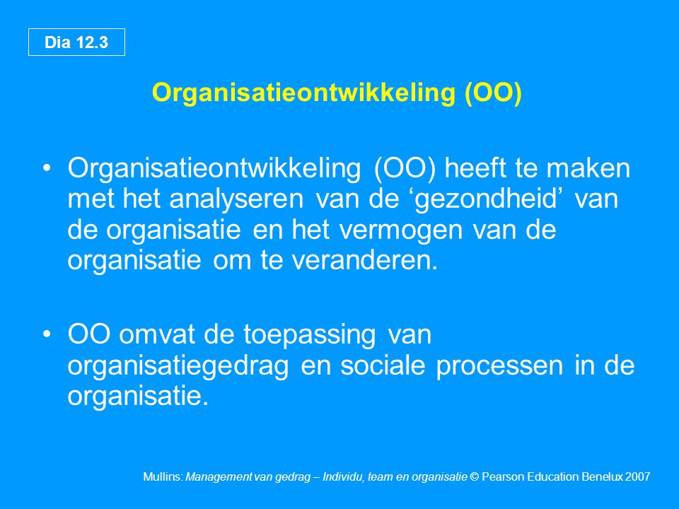 Organisatieontwikkeling (OO)