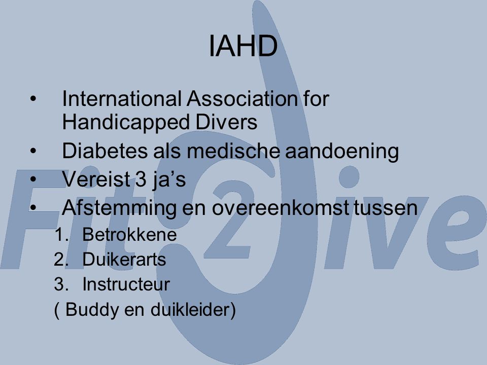 IAHD International Association for Handicapped Divers