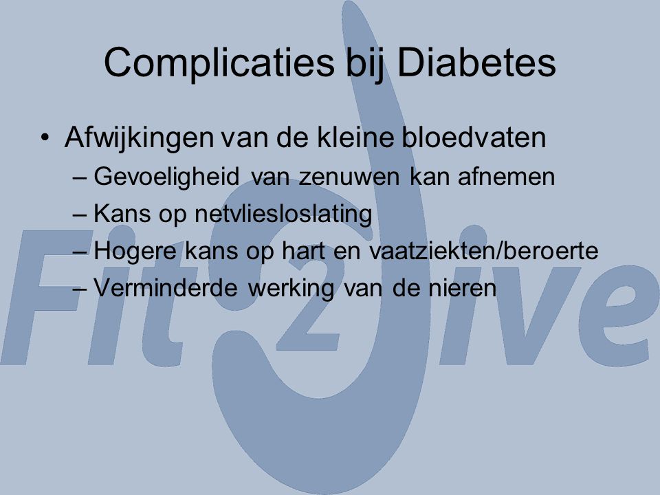 Complicaties bij Diabetes
