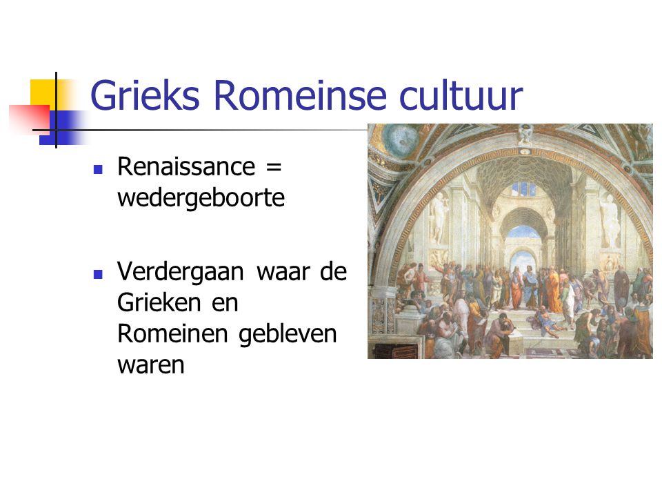 Grieks Romeinse cultuur
