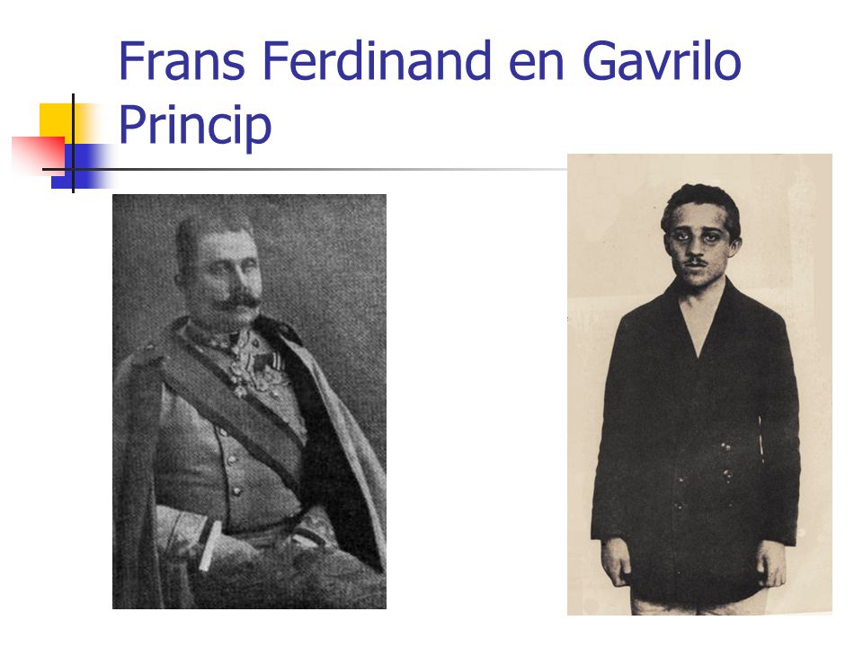 Frans Ferdinand en Gavrilo Princip