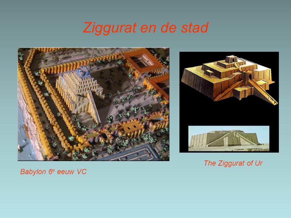 Ziggurat en de stad The Ziggurat of Ur Babylon 6e eeuw VC