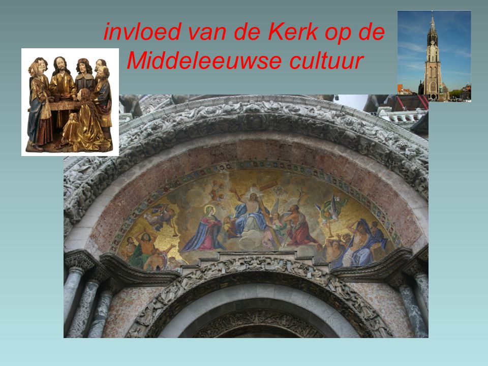 invloed van de Kerk op de Middeleeuwse cultuur