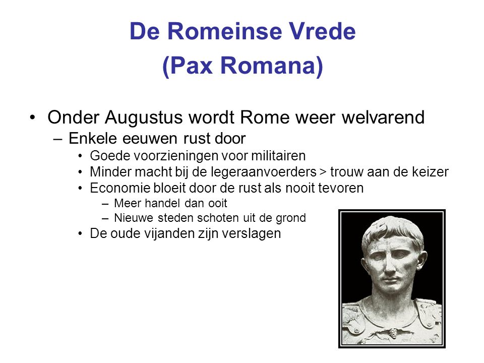De Romeinse Vrede (Pax Romana)