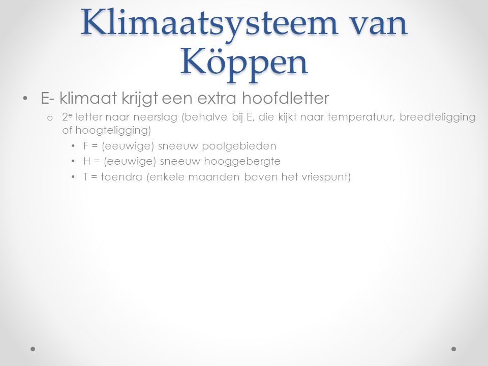 Klimaatsysteem van Köppen
