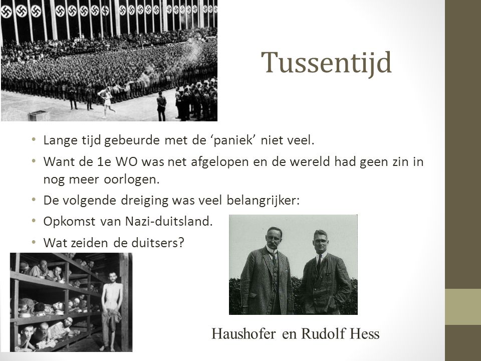 Tussentijd Haushofer en Rudolf Hess