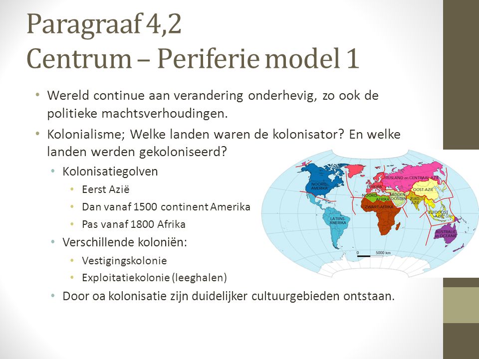 Paragraaf 4,2 Centrum – Periferie model 1