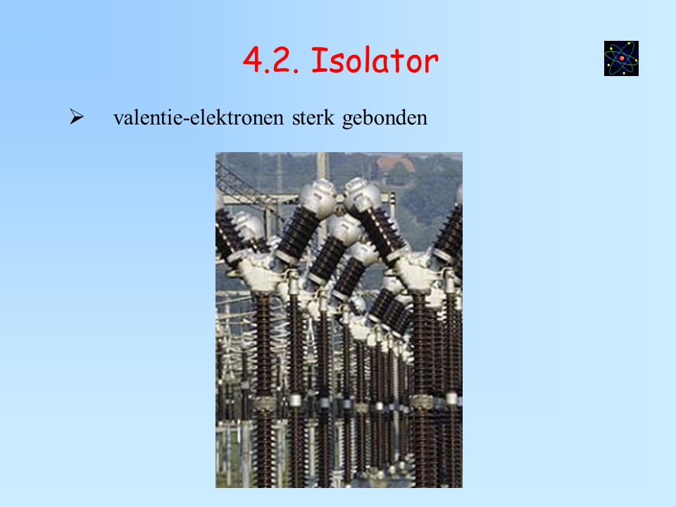 4.2. Isolator valentie-elektronen sterk gebonden