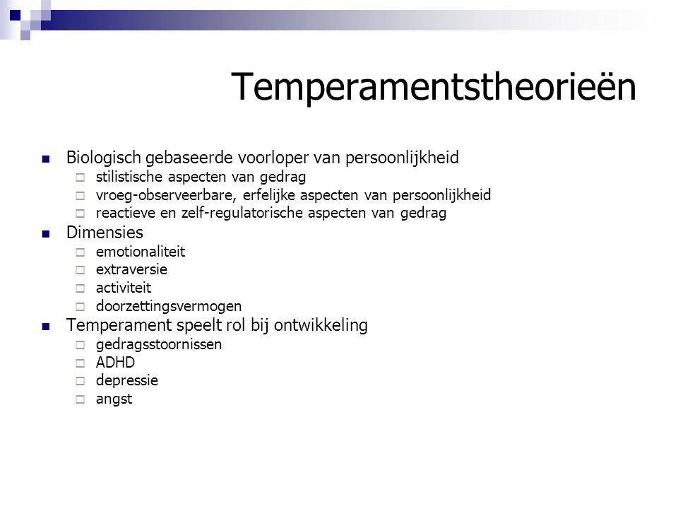 Temperamentstheorieën