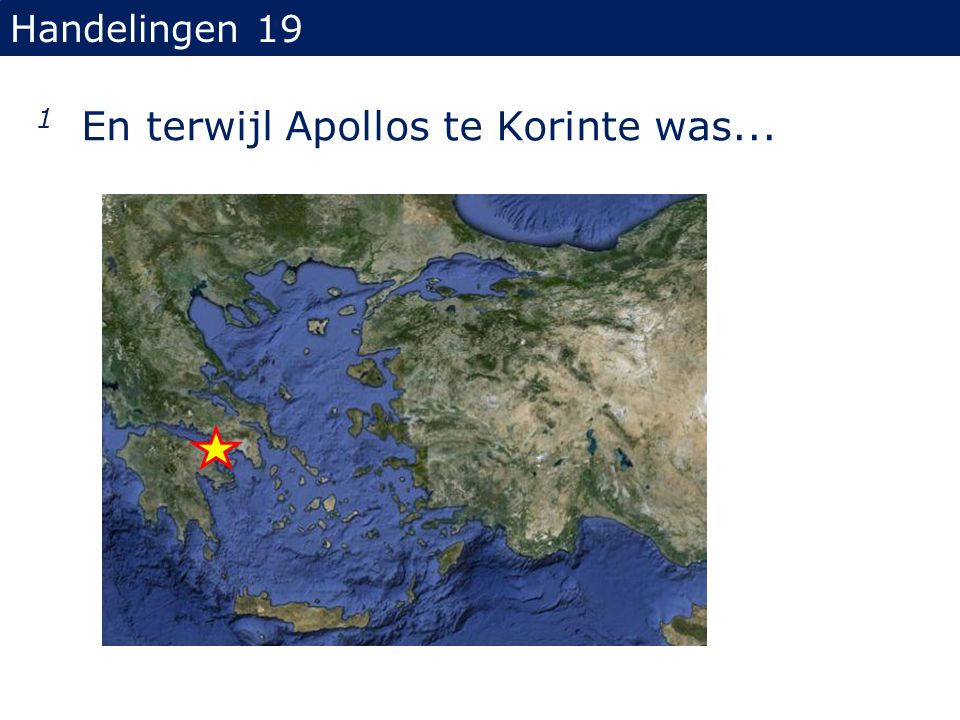 1 En terwijl Apollos te Korinte was...
