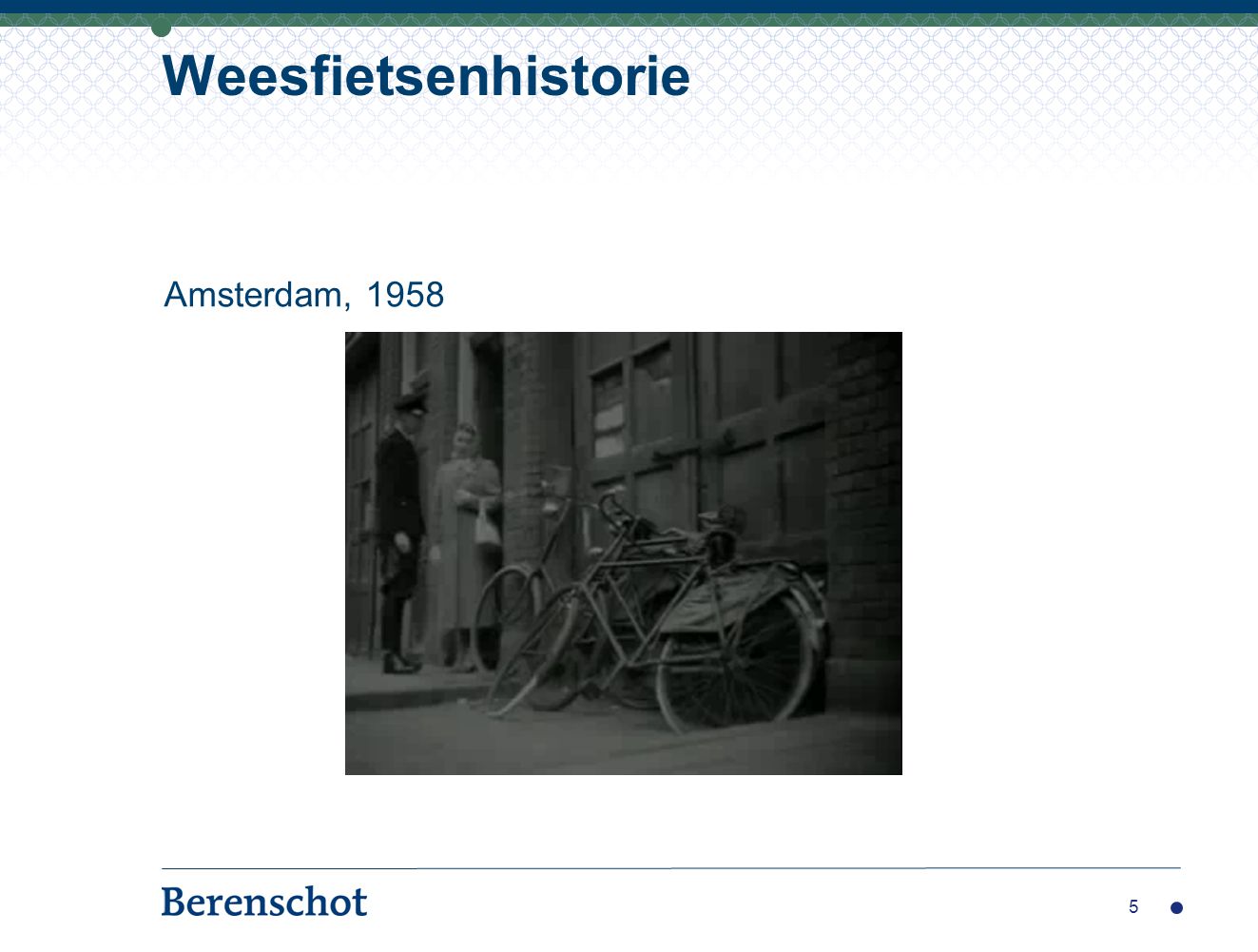 Weesfietsenhistorie Amsterdam, 1958