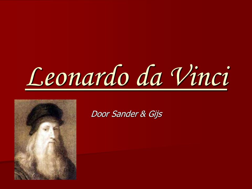 Leonardo da Vinci Door Sander & Gijs