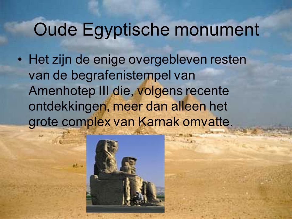 Oude Egyptische monument
