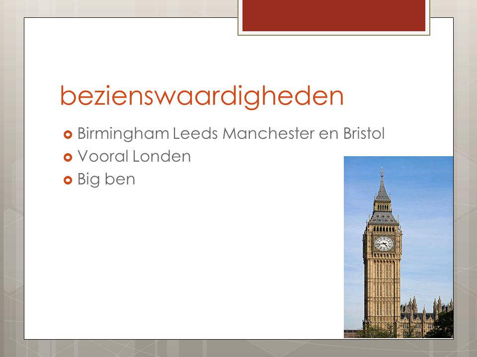 bezienswaardigheden Birmingham Leeds Manchester en Bristol