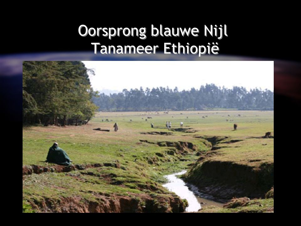 Oorsprong blauwe Nijl Tanameer Ethiopië