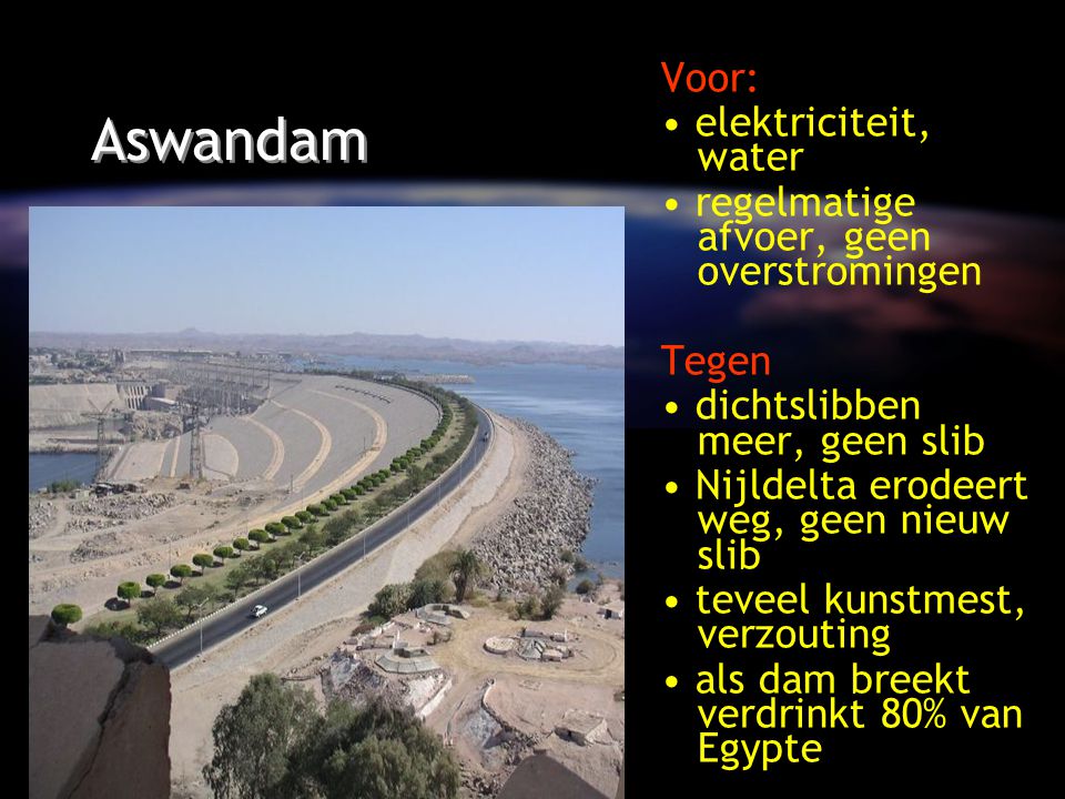 Aswandam Voor: elektriciteit, water