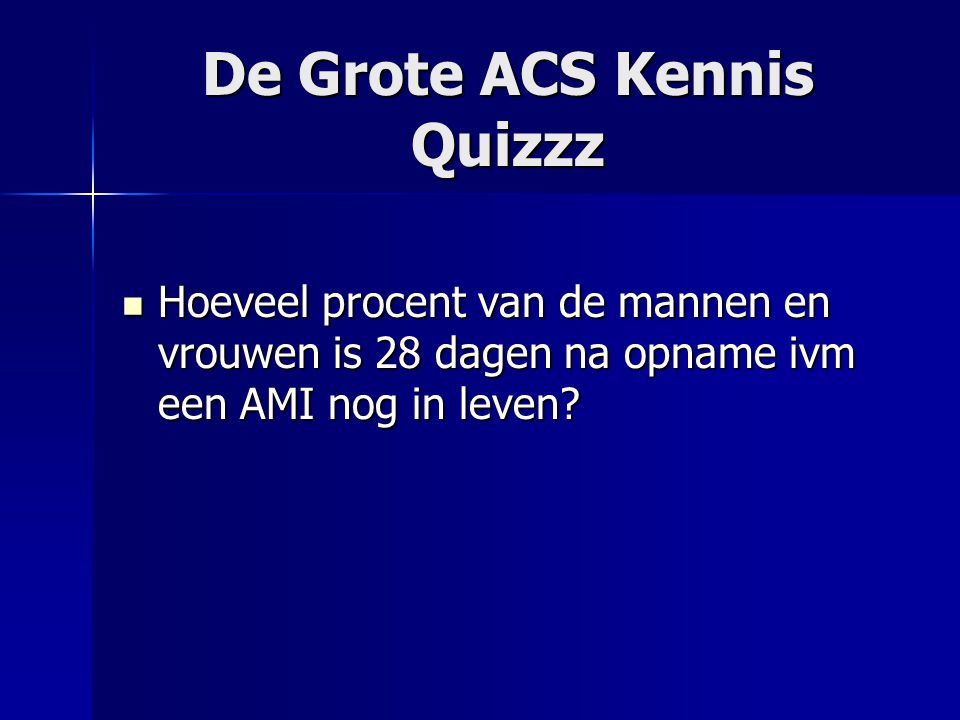 De Grote ACS Kennis Quizzz