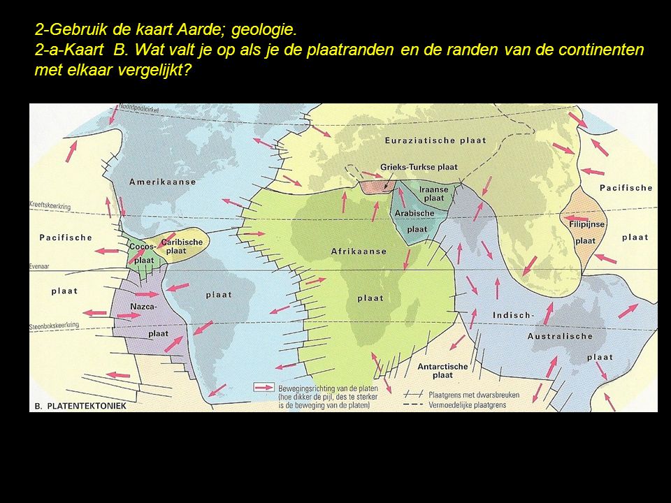 2-Gebruik de kaart Aarde; geologie.