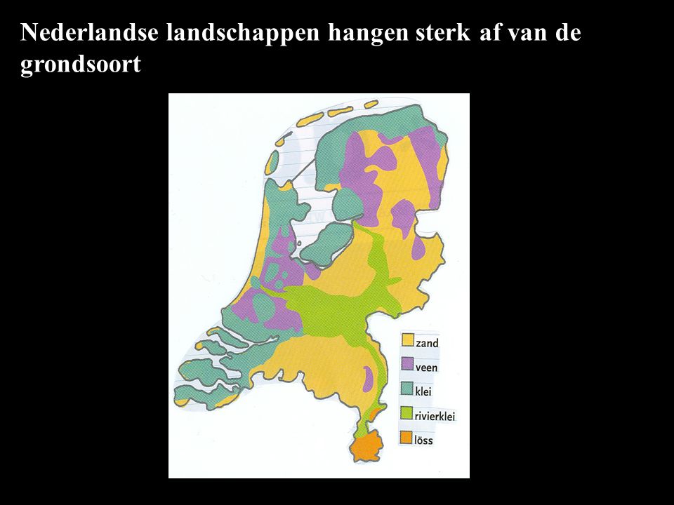Nederlandse landschappen hangen sterk af van de grondsoort