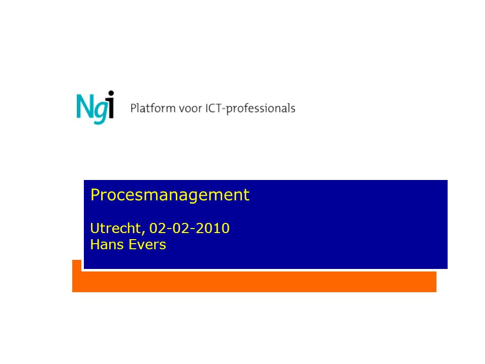 Procesmanagement Utrecht, Hans Evers