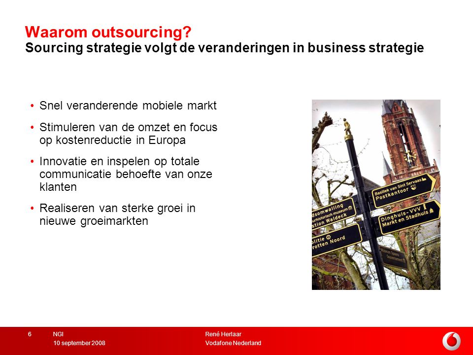 Waarom outsourcing Sourcing strategie volgt de veranderingen in business strategie