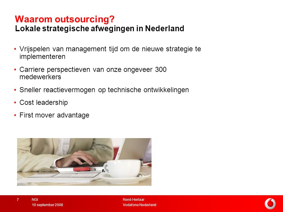 Waarom outsourcing Lokale strategische afwegingen in Nederland
