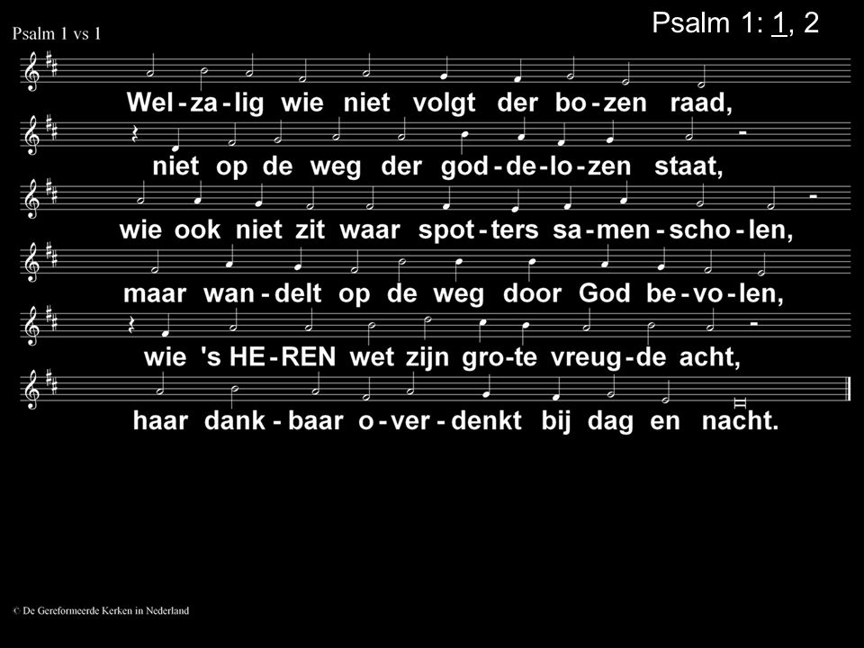 Psalm 1: 1, 2