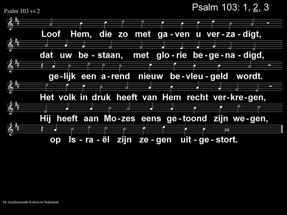 Psalm 103: 1, 2, 3