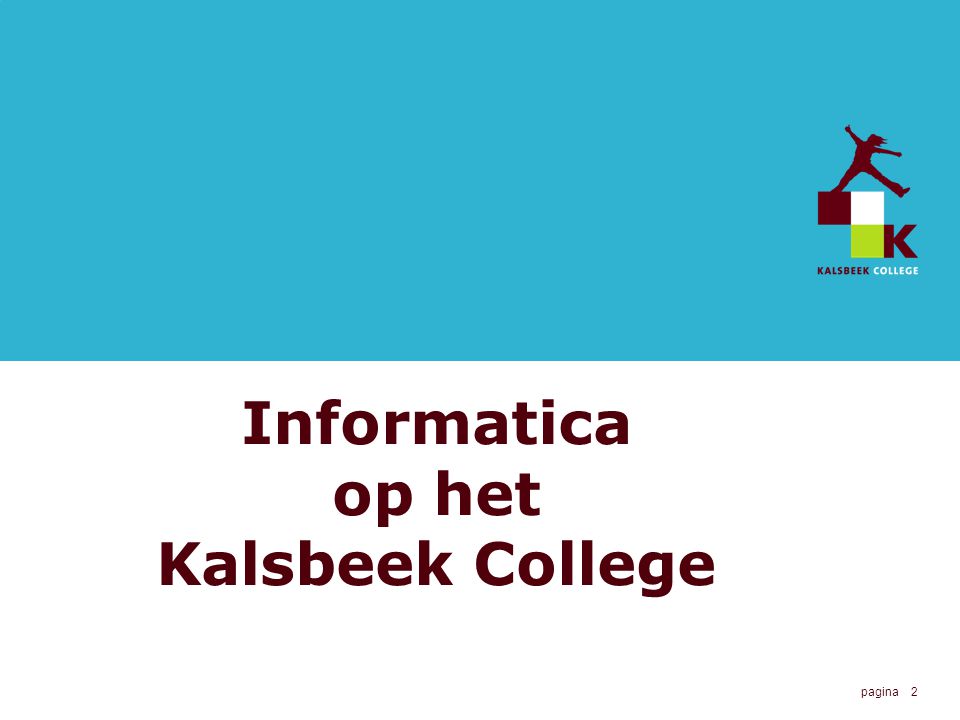 Informatica op het Kalsbeek College