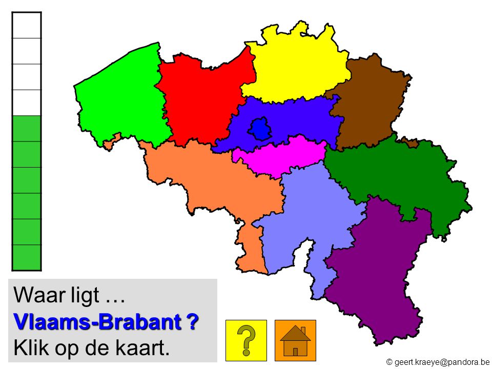 Waar ligt … Vlaams-Brabant Klik op de kaart.