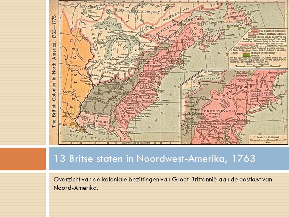 13 Britse staten in Noordwest-Amerika, 1763