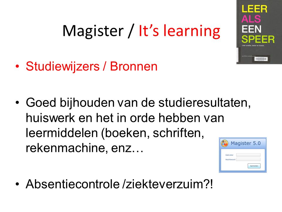 Magister / It’s learning