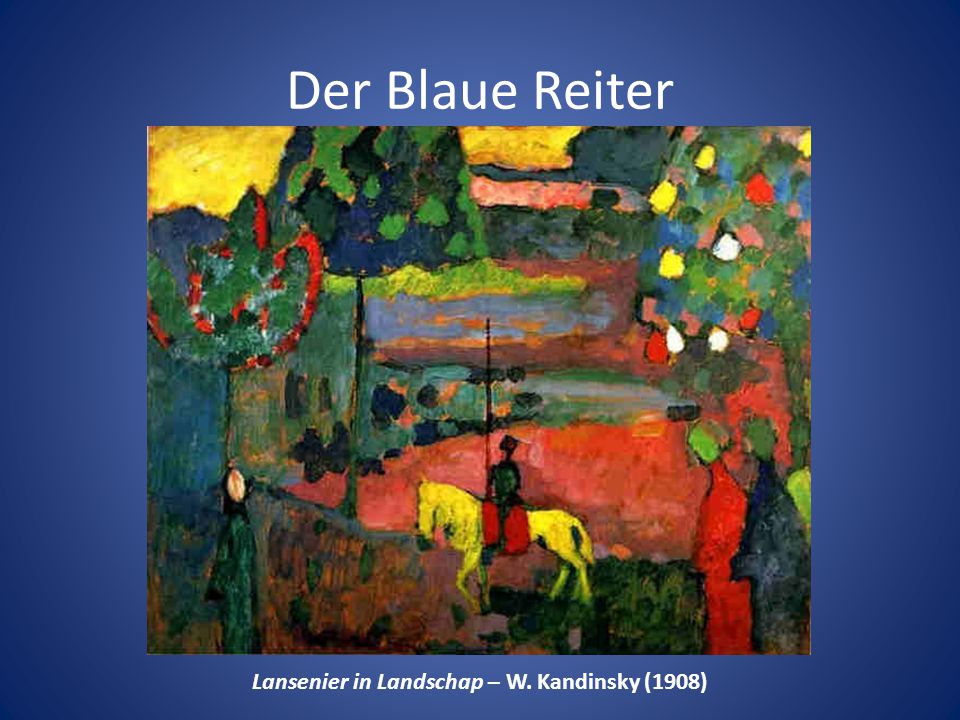 Lansenier in Landschap – W. Kandinsky (1908)