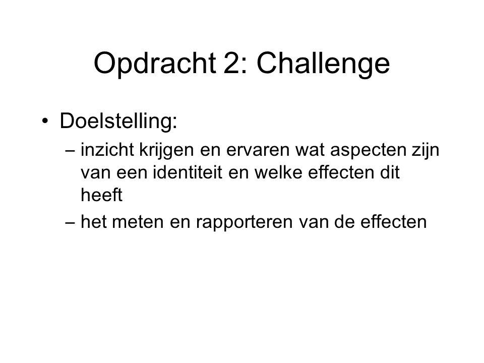 Opdracht 2: Challenge Doelstelling:
