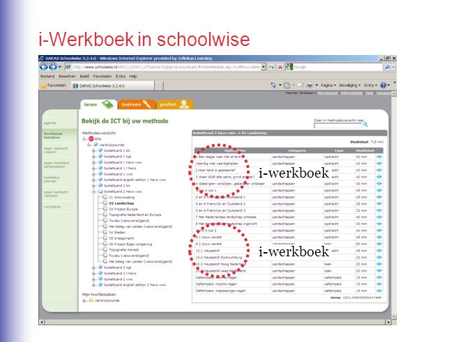 i-Werkboek in schoolwise