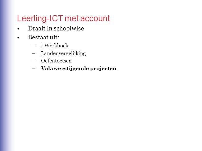 Leerling-ICT met account