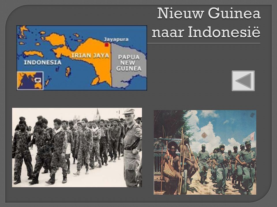 Nieuw Guinea naar Indonesië