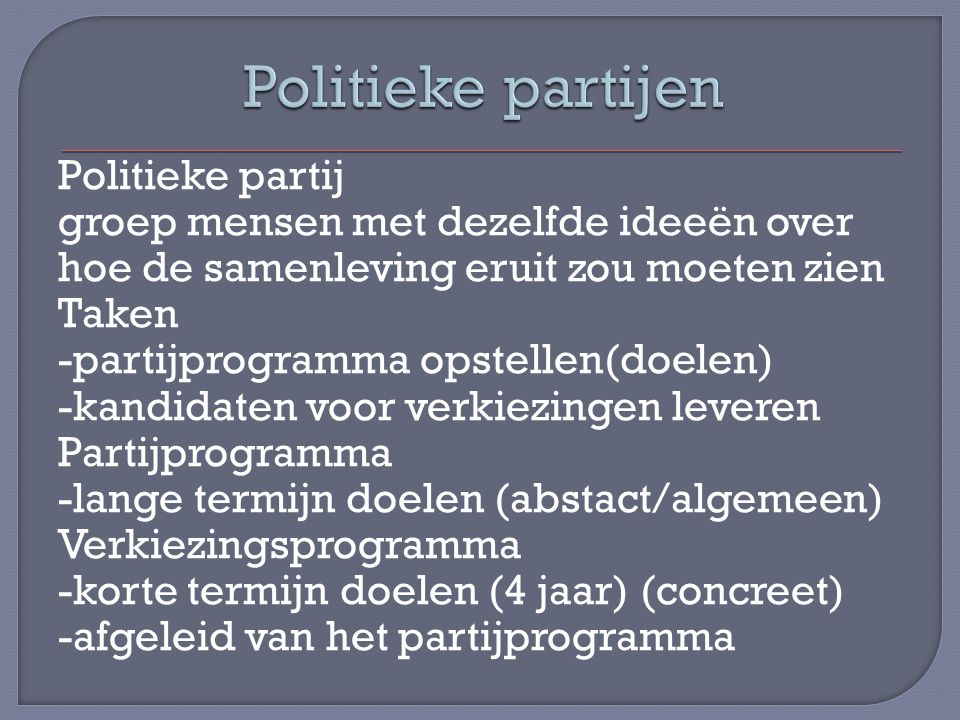 Politieke partijen