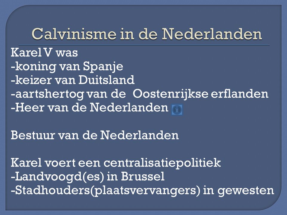 Calvinisme in de Nederlanden