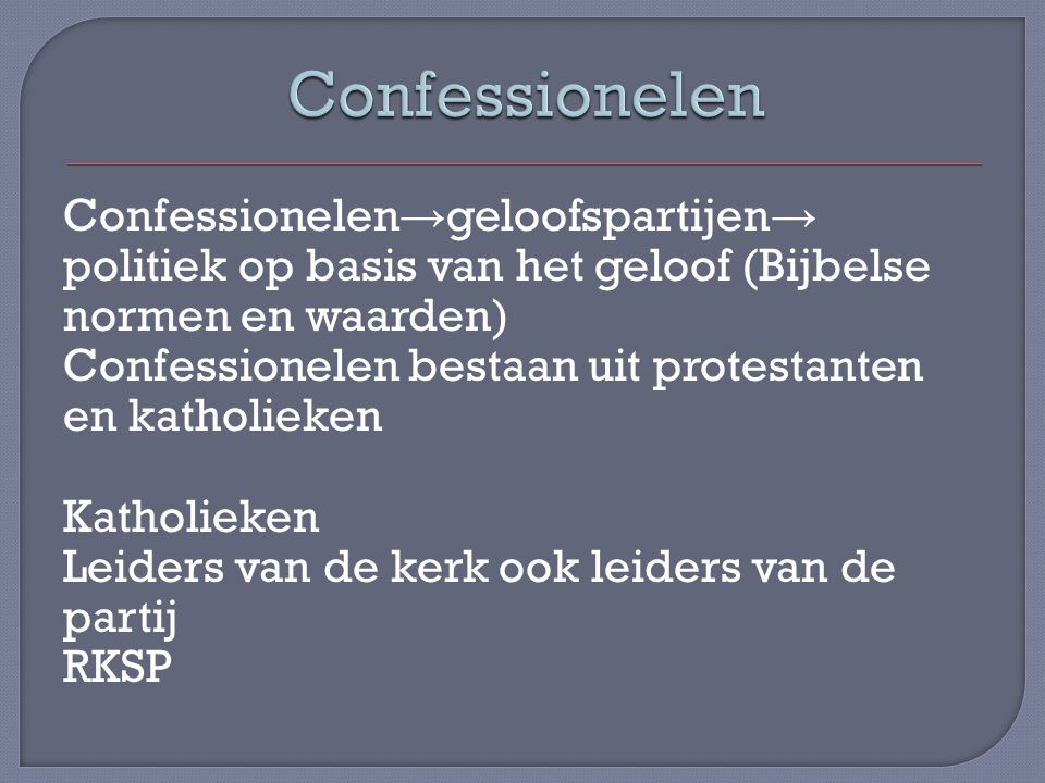 Confessionelen