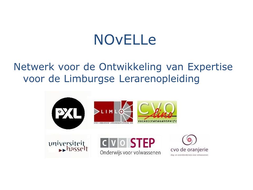 NOvELLe Netwerk voor de Ontwikkeling van Expertise voor de Limburgse Lerarenopleiding