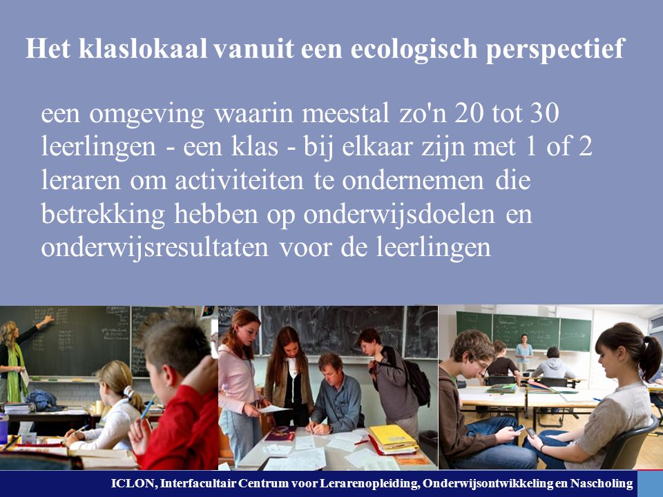 Het klaslokaal vanuit een ecologisch perspectief