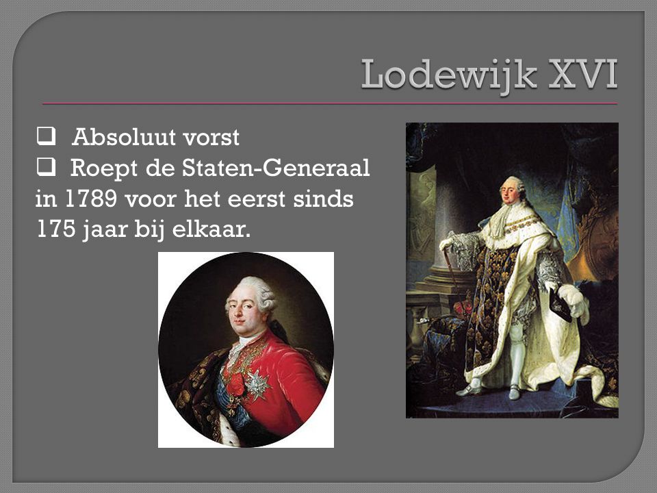 Lodewijk XVI Absoluut vorst