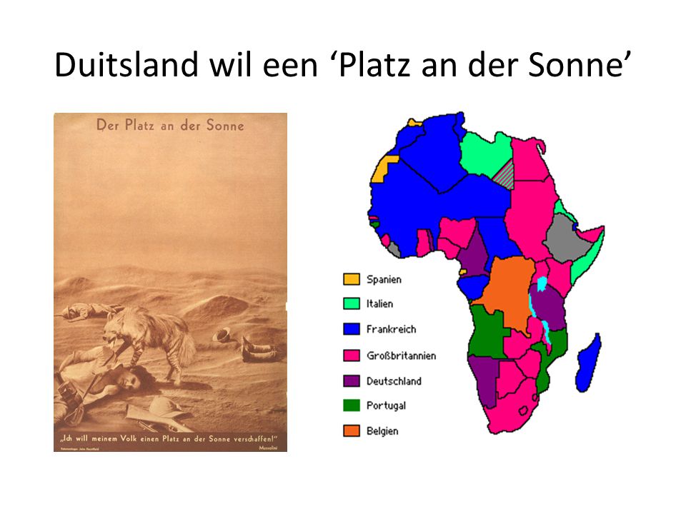 Duitsland wil een ‘Platz an der Sonne’